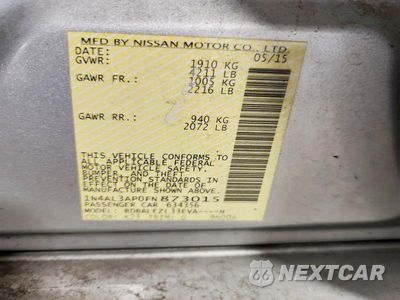 Zdjęcie 12 z 12 samochodu: 2015 NISSAN ALTIMA 2.5 S VIN:1N4AL3AP0FN873015 - miniatura