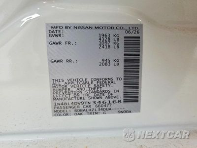 Zdjęcie 12 z 12 samochodu: 2026 NISSAN ALTIMA SV VIN:1N4BL4DV9TN346168 - miniatura