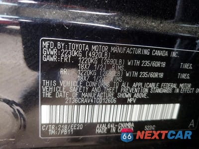 Zdjęcie 14 z 14 samochodu: 2026 TOYOTA RAV4 XLE PREMIUM VIN:2T36CRAV4TC012606 - miniatura