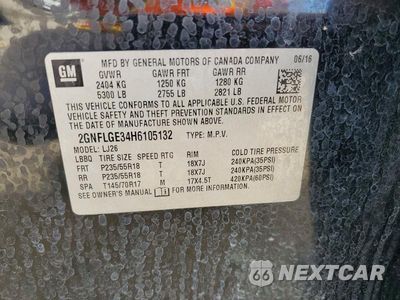 Zdjęcie 13 z 13 samochodu: 2017 CHEVROLET EQUINOX PREMIER VIN:2GNFLGE34H6105132 - miniatura
