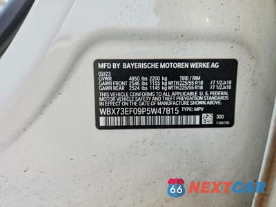 Zdjęcie 12 z 12 samochodu: 2023 BMW X1 XDRIVE28I VIN:WBX73EF09P5W47815 - miniatura
