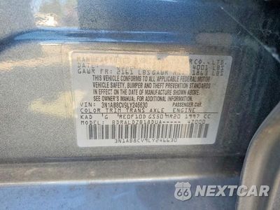 Zdjęcie 12 z 12 samochodu: 2020 NISSAN SENTRA SV VIN:3N1AB8CV9LY246630 - miniatura