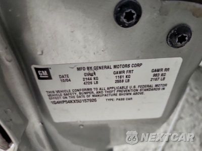 Zdjęcie 12 z 12 samochodu: 2005 BUICK LESABRE CUSTOM VIN:1G4HP54KX5U157926 - miniatura