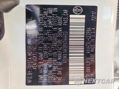 Zdjęcie 12 z 12 samochodu: 2023 TOYOTA CAMRY XSE VIN:4T1K61AK9PU744403 - miniatura
