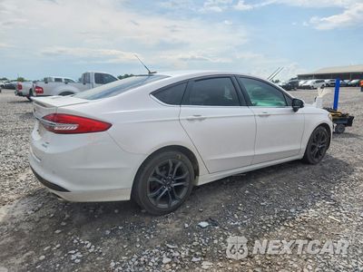 Trzecie zdjęcie samochodu z tyłu: 2018 FORD FUSION SE VIN:3FA6P0HDXJR210903 - miniatura