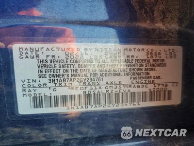 Zdjęcie 12 z 12 samochodu: 2016 NISSAN SENTRA SR VIN:3N1AB7AP2GY234761 - miniatura