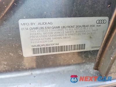 Zdjęcie 12 z 12 samochodu: 2014 AUDI S4 PREMIUM PLUS VIN:WAUBGAFL2EA104144 - miniatura