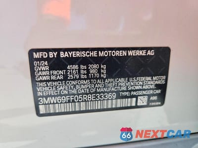Zdjęcie 13 z 13 samochodu: 2024 BMW 330I VIN:3MW69FF05R8E33369 - miniatura