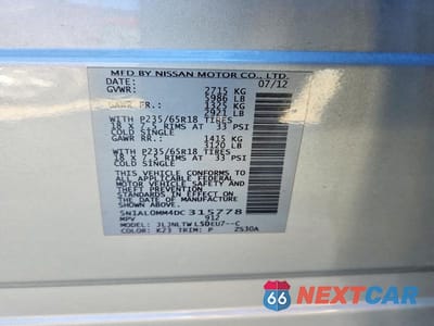Zdjęcie 13 z 13 samochodu: 2013 INFINITI JX35 BASE VIN:5N1AL0MM4DC315778 - miniatura