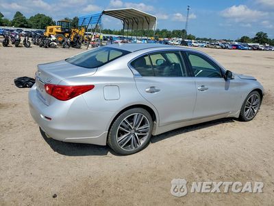Trzecie zdjęcie samochodu z tyłu: 2015 INFINITI Q50 BASE VIN:JN1BV7AR0FM409099 - miniatura