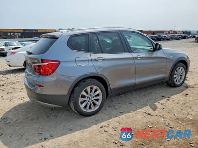 Trzecie zdjęcie samochodu z tyłu: 2013 BMW X3 XDRIVE28I VIN:5UXWX9C58D0A24801 - miniatura