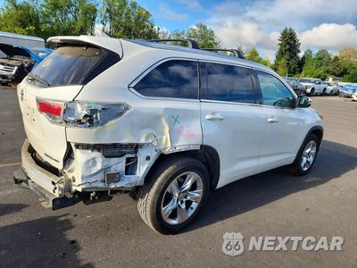 Trzecie zdjęcie samochodu z tyłu: 2015 TOYOTA HIGHLANDER LIMITED PLATINUM VIN:5TDDKRFH1FS151593 - miniatura