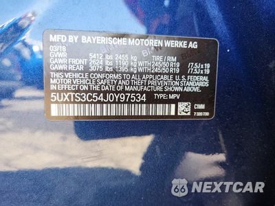 Zdjęcie 13 z 13 samochodu: 2018 BMW X3 XDRIVEM40I VIN:5UXTS3C54J0Y97534 - miniatura
