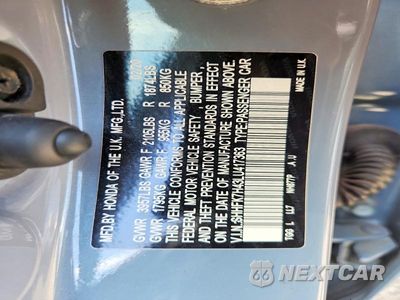 Zdjęcie 12 z 12 samochodu: 2020 HONDA CIVIC SPORT VIN:SHHFK7H43LU417363 - miniatura