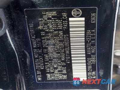 Zdjęcie 12 z 12 samochodu: 2020 TOYOTA CAMRY SE VIN:4T1G11AK0LU902075 - miniatura