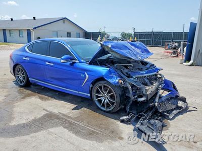 Czwarte zdjęcie samochodu z boku: 2020 GENESIS G70 2.0T VIN:KMTG44LAXLU048652 - miniatura