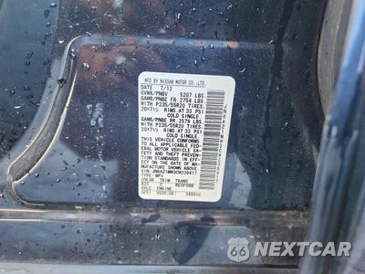 Zdjęcie 12 z 12 samochodu: 2012 NISSAN MURANO S VIN:JN8AZ1MW3CW239417 - miniatura