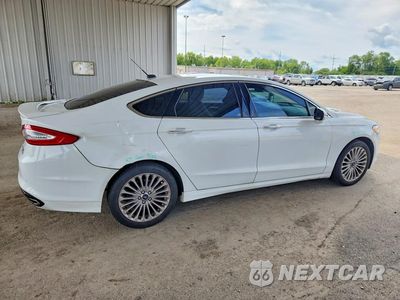 Trzecie zdjęcie samochodu z tyłu: 2015 FORD FUSION TITANIUM VIN:3FA6P0K99FR310390 - miniatura