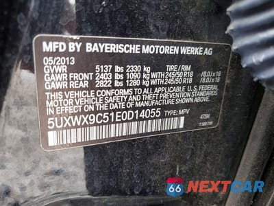 Zdjęcie 12 z 12 samochodu: 2014 BMW X3 XDRIVE28I VIN:5UXWX9C51E0D14055 - miniatura