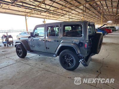 Drugie zdjęcie samochodu z przodu: 2020 JEEP WRANGLER UNLIMITED SAHARA VIN:1C4HJXEG5LW205636 - miniatura