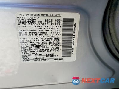 Zdjęcie 12 z 12 samochodu: 2017 INFINITI QX70 BASE VIN:JN8CS1MW7HM414302 - miniatura