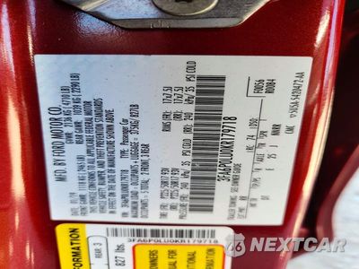 Zdjęcie 12 z 12 samochodu: 2019 FORD FUSION SE VIN:3FA6P0LU0KR179718 - miniatura