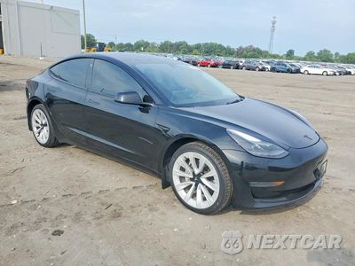 Czwarte zdjęcie samochodu z boku: 2022 TESLA MODEL 3 VIN:5YJ3E1EA4NF184857 - miniatura