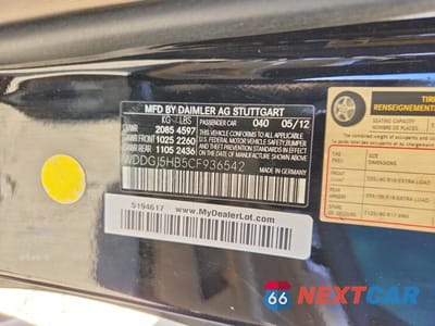 Zdjęcie 12 z 12 samochodu: 2012 MERCEDES-BENZ C 350 VIN:WDDGJ5HB5CF936542 - miniatura