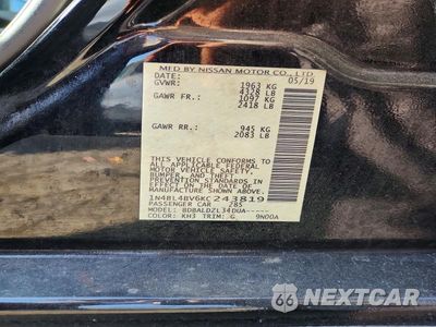 Zdjęcie 12 z 12 samochodu: 2019 NISSAN ALTIMA S VIN:1N4BL4BV6KC243819 - miniatura