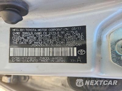 Zdjęcie 13 z 13 samochodu: 2011 TOYOTA PRIUS TWO VIN:JTDKN3DU3B1361860 - miniatura