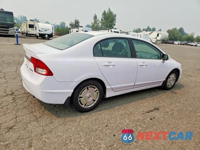 Trzecie zdjęcie samochodu z tyłu: 2009 HONDA CIVIC HYBRID VIN:JHMFA362X9S013310 - miniatura