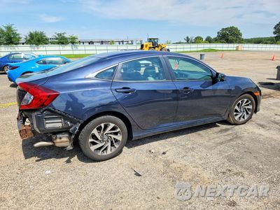 Trzecie zdjęcie samochodu z tyłu: 2016 HONDA CIVIC EX VIN:19XFC2F75GE002829 - miniatura