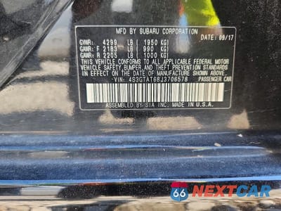 Zdjęcie 12 z 12 samochodu: 2018 SUBARU IMPREZA LIMITED VIN:4S3GTAT68J3706578 - miniatura