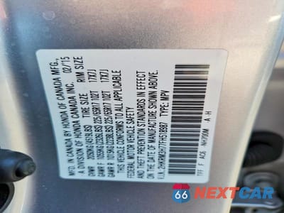 Zdjęcie 13 z 13 samochodu: 2015 HONDA CR-V EXL VIN:2HKRM3H77FH518987 - miniatura