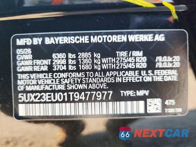 Zdjęcie 14 z 14 samochodu: 2026 BMW X5 XDRIVE40I VIN:5UX23EU01T9477977 - miniatura