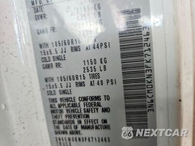 Zdjęcie 12 z 12 samochodu: 2015 NISSAN NV200 S VIN:3N6CM0KN3FK712463 - miniatura