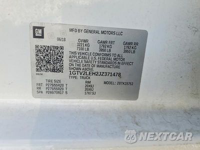 Zdjęcie 12 z 12 samochodu: 2018 GMC SIERRA K1500 VIN:1GTV2LEH2JZ371478 - miniatura