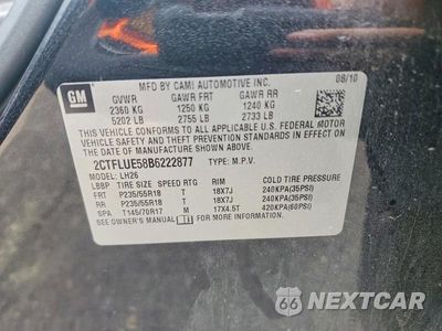 Zdjęcie 14 z 14 samochodu: 2011 GMC TERRAIN SLT VIN:2CTFLUE58B6222877 - miniatura