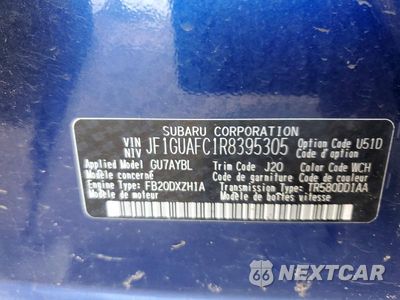 Zdjęcie 12 z 12 samochodu: 2024 SUBARU IMPREZA SPORT VIN:JF1GUAFC1R8395305 - miniatura