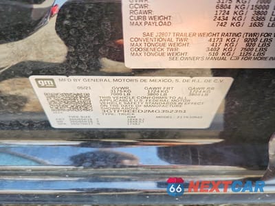 Zdjęcie 12 z 12 samochodu: 2021 GMC SIERRA K1500 AT4 VIN:3GTP9EED2MG352351 - miniatura