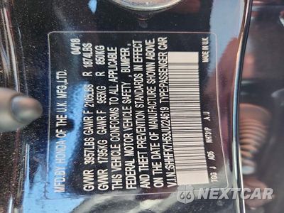 Zdjęcie 12 z 12 samochodu: 2018 HONDA CIVIC EX VIN:SHHFK7H53JU224619 - miniatura
