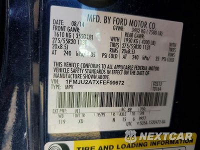 Zdjęcie 14 z 14 samochodu: 2015 FORD EXPEDITION LIMITED VIN:1FMJU2ATXFEF00672 - miniatura