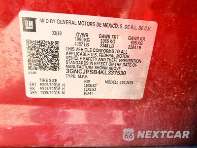 Zdjęcie 13 z 13 samochodu: 2019 CHEVROLET TRAX 1LT VIN:3GNCJPSB4KL337530 - miniatura