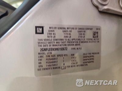 Zdjęcie 14 z 14 samochodu: 2017 CHEVROLET EQUINOX LS VIN:2GNFLEEK9H6193672 - miniatura