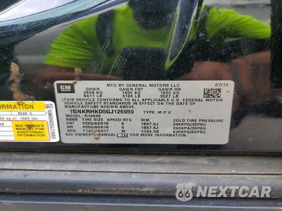 Zdjęcie 13 z 13 samochodu: 2016 CHEVROLET TRAVERSE LT VIN:1GNKRHKD5GJ126959 - miniatura