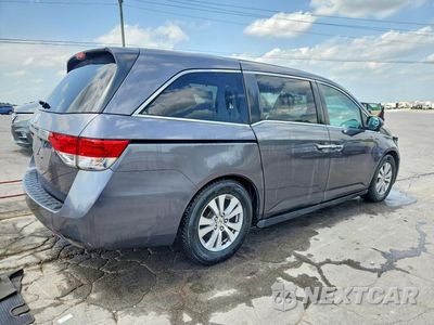 Trzecie zdjęcie samochodu z tyłu: 2016 HONDA ODYSSEY EXL VIN:5FNRL5H66GB038154 - miniatura