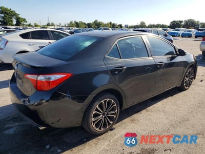 Trzecie zdjęcie samochodu z tyłu: 2014 TOYOTA COROLLA S PLUS VIN:2T1BURHE1EC066457 - miniatura