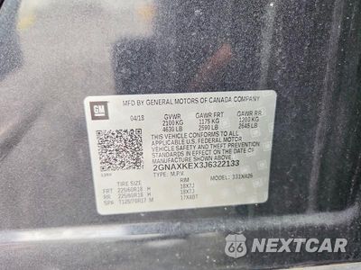 Zdjęcie 13 z 13 samochodu: 2018 CHEVROLET EQUINOX LT VIN:2GNAXKEX3J6322133 - miniatura
