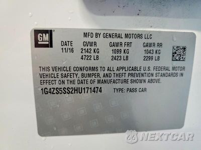 Zdjęcie 13 z 13 samochodu: 2017 BUICK LACROSSE PREMIUM VIN:1G4ZS5SS2HU171474 - miniatura