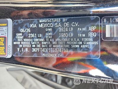 Zdjęcie 12 z 12 samochodu: 2026 KIA K4 LXS VIN:3KPFT4DE1TE374711 - miniatura